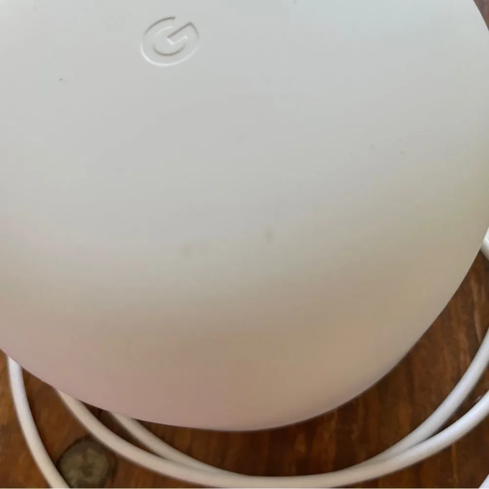 Google White Network Router with Network Cable